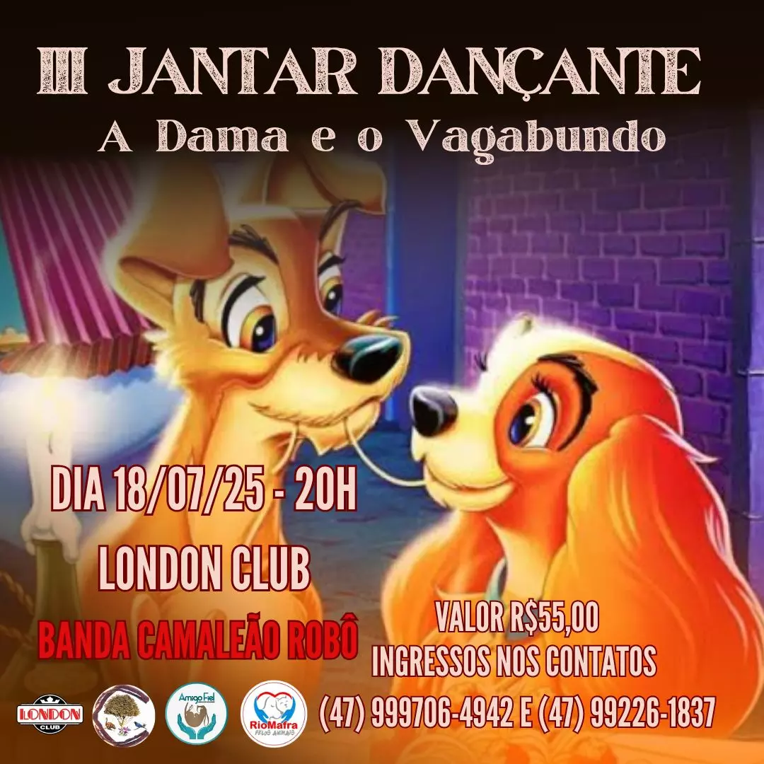 Participe do III Jantar Dançante em prol da causa animal